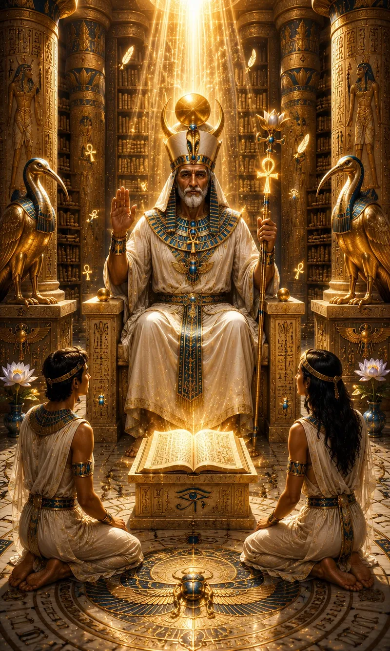 Carta El Hierofante del Tarot Egipcio