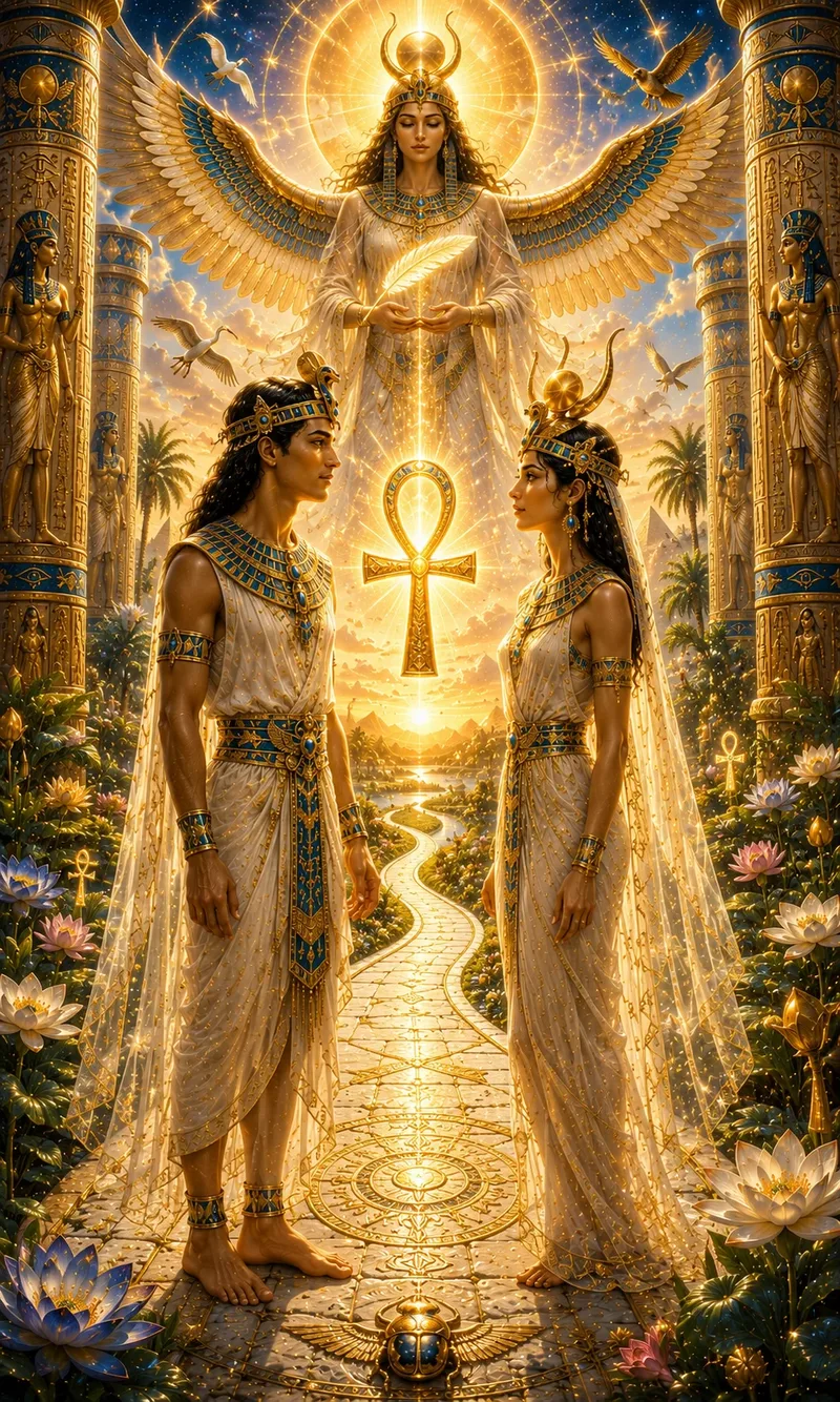 Carta Los Enamorados del Tarot 