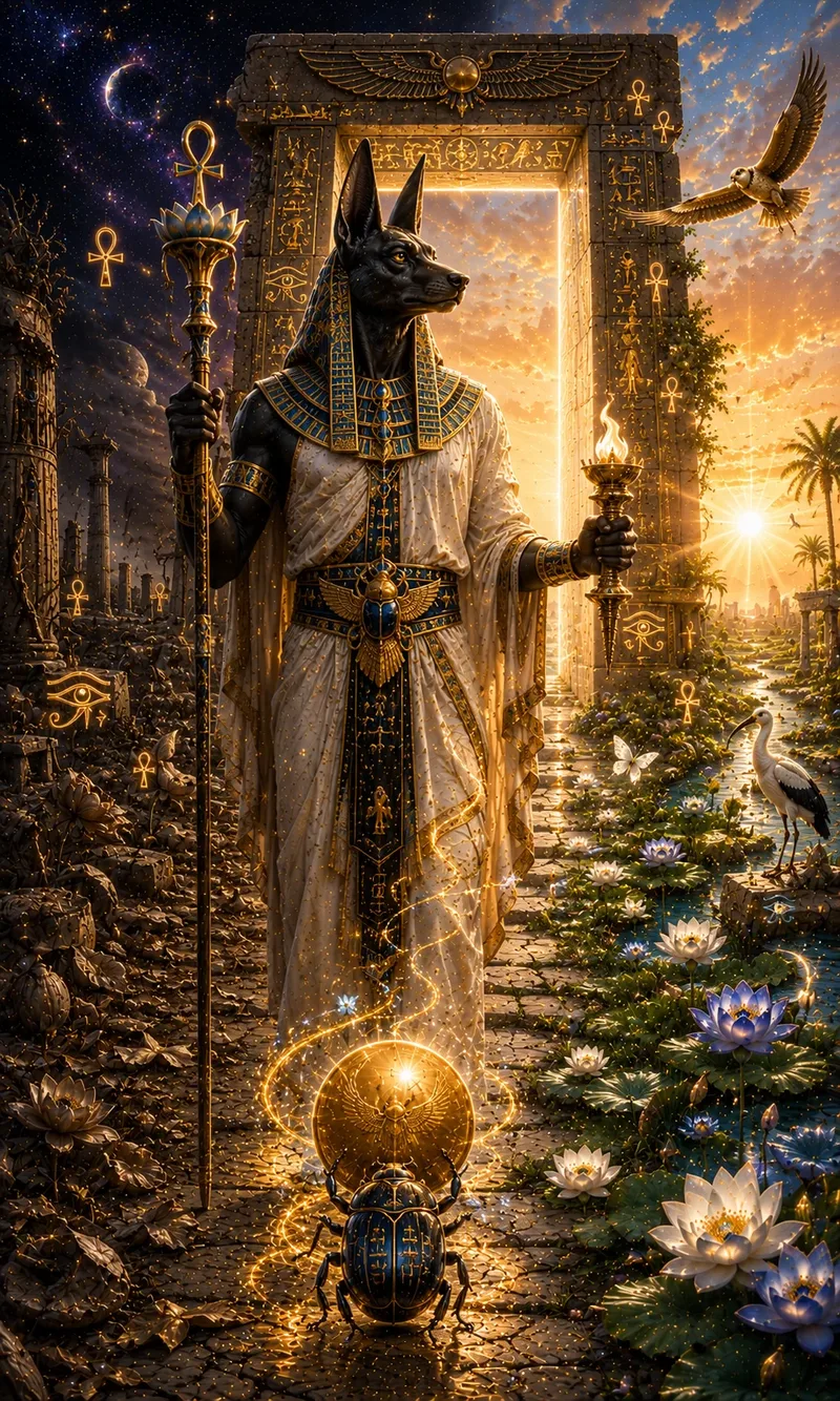 Carta La Muerte del Tarot Egipcio