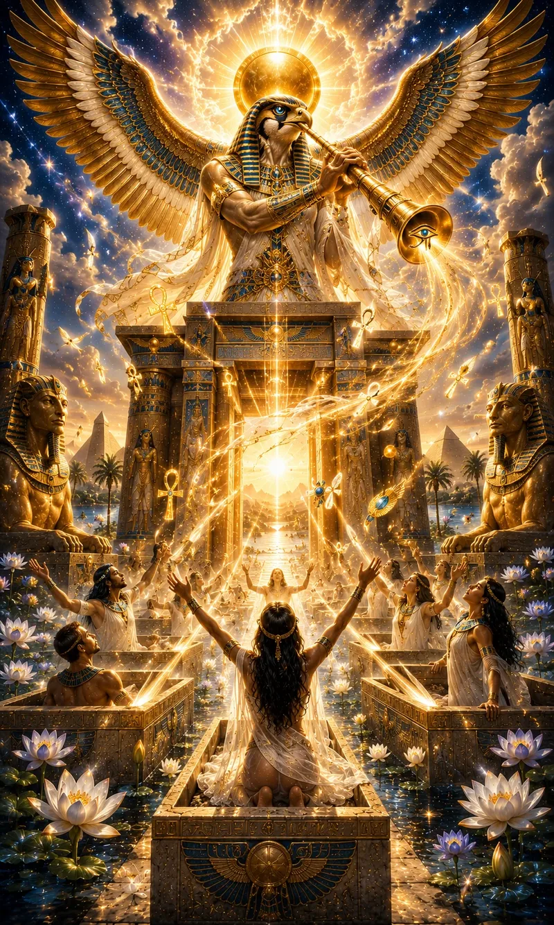 Carta El Juicio del Tarot Egipcio